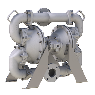 HDF3 Aluminum 3" metallic AODD flap valve pump