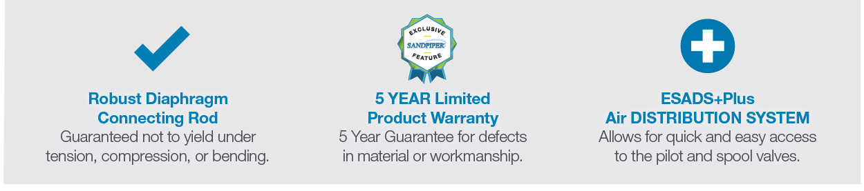 guarantee waranty esads diaphragm rod